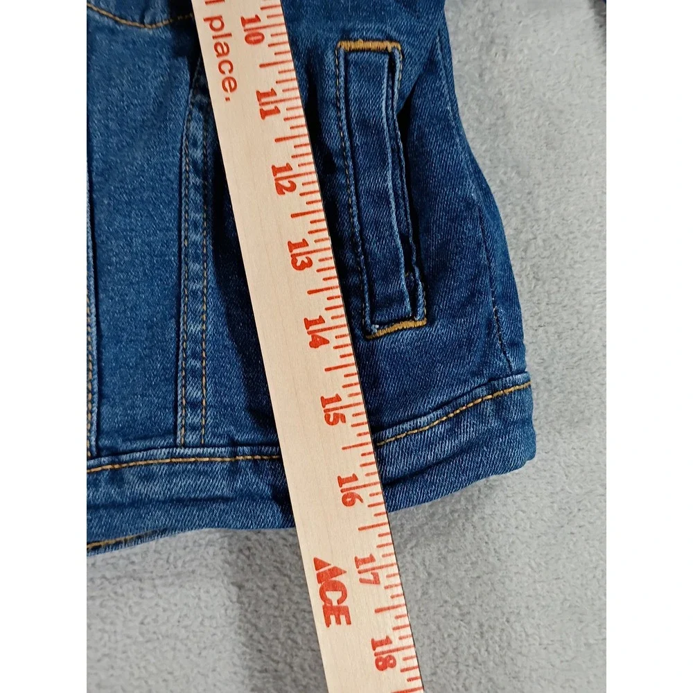 Old Navy Kids Denim Trucker Jacket Blue M (8) Stretch Cotton